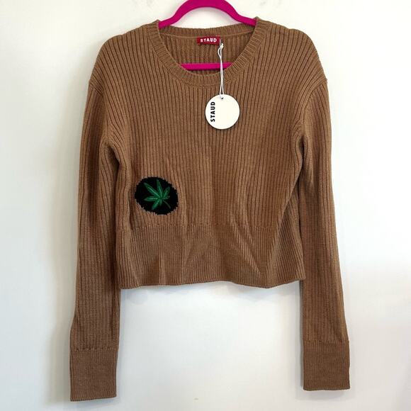 NWT NEW STAUD Weed Knit Sweater - Picture 1 of 6